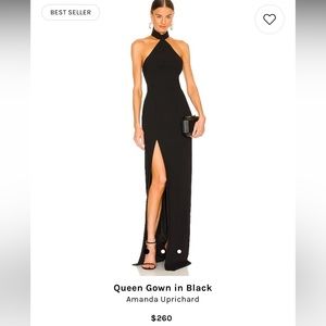 Amanda Uprichard size small black maxi dress